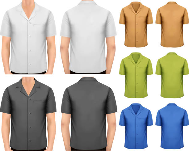 Mens camp collar shirt